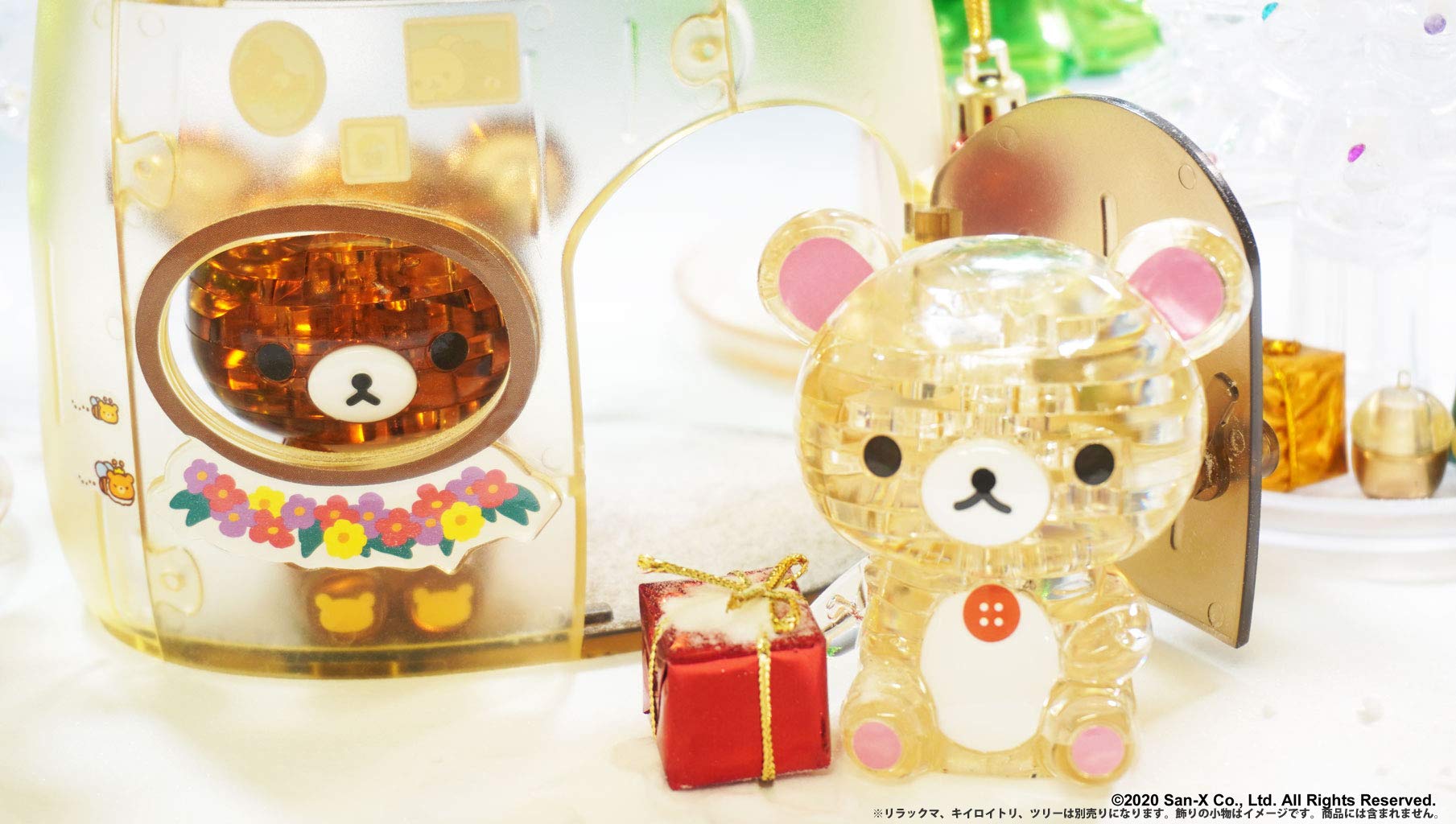 BEVERLY Crystal 3D Puzzle Rilakkuma Korilakkuma & Chairoikoguma Acorn House 66 Pieces- Japan Figure Store - #1 Bring To You The Best Japanese Goods