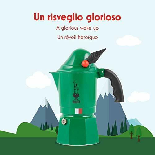 Bialetti Moka Alpina Direct Flame Type Green 3 Cups 2762 Espresso Maker- Japan Figure Store - #1 Bring To You The Best Japanese Goods