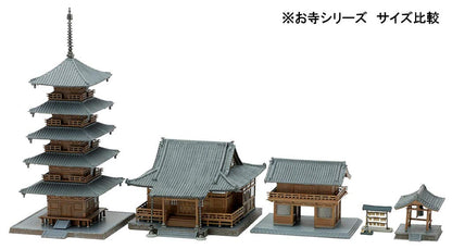 Tomytec Building Collection - Kenkore 029-4 Temple B4 Bell Tower & Roumon Diorama Supplies- Japan Figure Store - #1 Bring To You The Best Japanese Goods