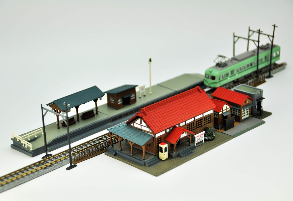 Tomytec Building Collection Kenkore 073-4 Station Set 4-Piece Diorama Supplies 311805- Japan Figure Store - #1 Bring To You The Best Japanese Goods