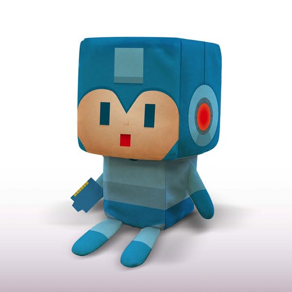 Capcom 40Th Anniversary Rockman Stuffed Toy Japan H160Xw80Xd80Mm Polyester Cotton- Japan Figure Store - #1 Bring To You The Best Japanese Goods