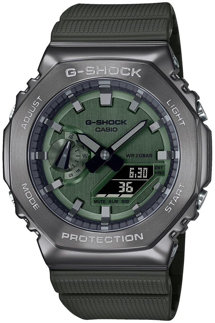 Casio G-Shock GM-2100B-3Ajf Green Men's Metal Covered Watch- Japan Figure Store - #1 Bring To You The Best Japanese Goods