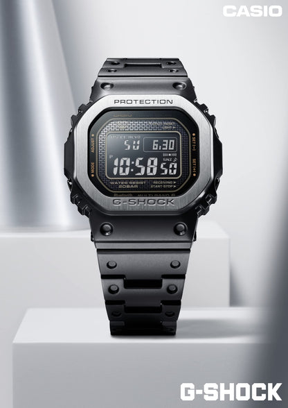 Casio G-Shock Black Full Metal Men's Watch Bluetooth Solar Radio GMW-B5000MB-1JF- Japan Figure Store - #1 Bring To You The Best Japanese Goods