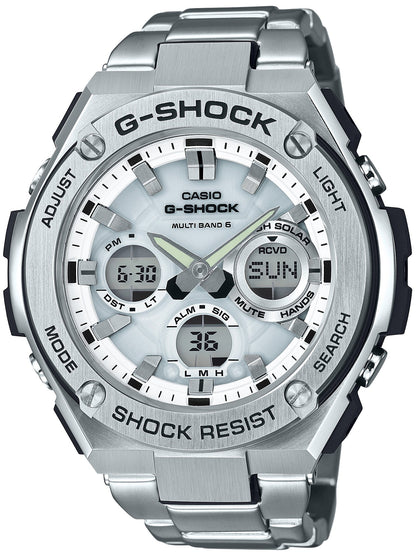 Casio G-Shock G-Steel Silver Watch Gst-W110D-7Ajf with Radio Solar Authentic Domestic Product- Japan Figure Store - #1 Bring To You The Best Japanese Goods
