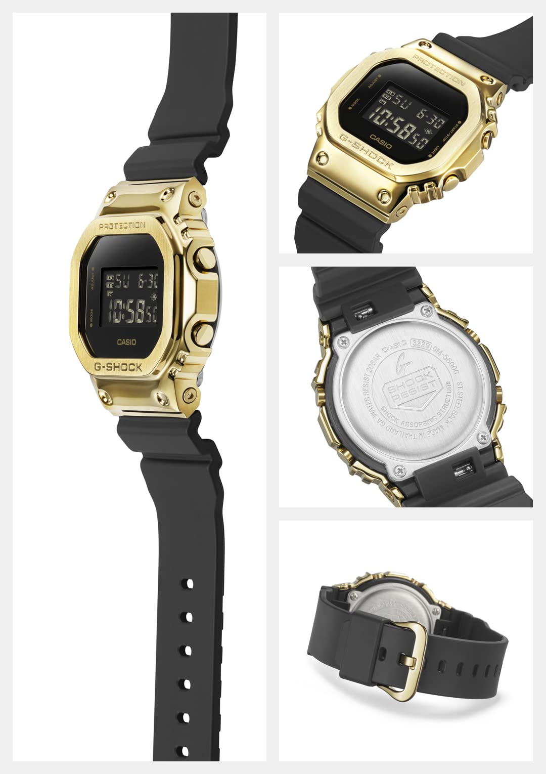 Casio G-Shock GM-5600G-9JF Men's Metal Covered Watch in Black Domestic Genuine- Japan Figure Store - #1 Bring To You The Best Japanese Goods