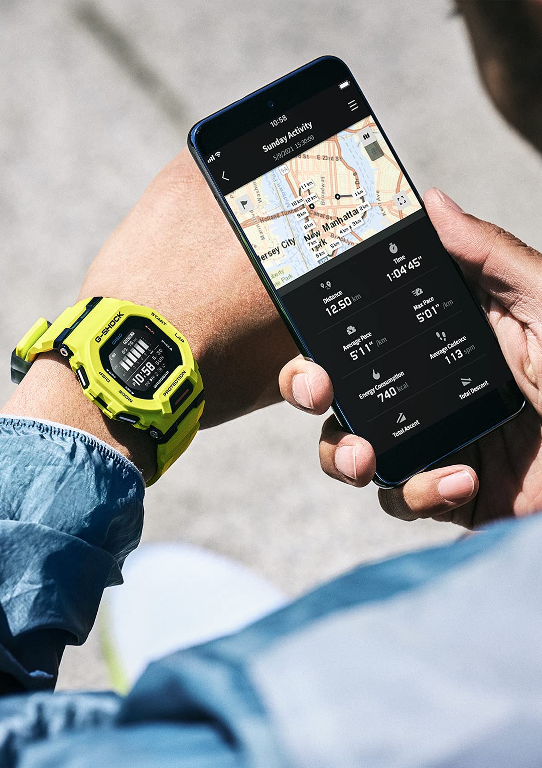 Casio G-Shock GBD-200-9JF Men's Durable Watch in Vibrant Yellow- Japan Figure Store - #1 Bring To You The Best Japanese Goods