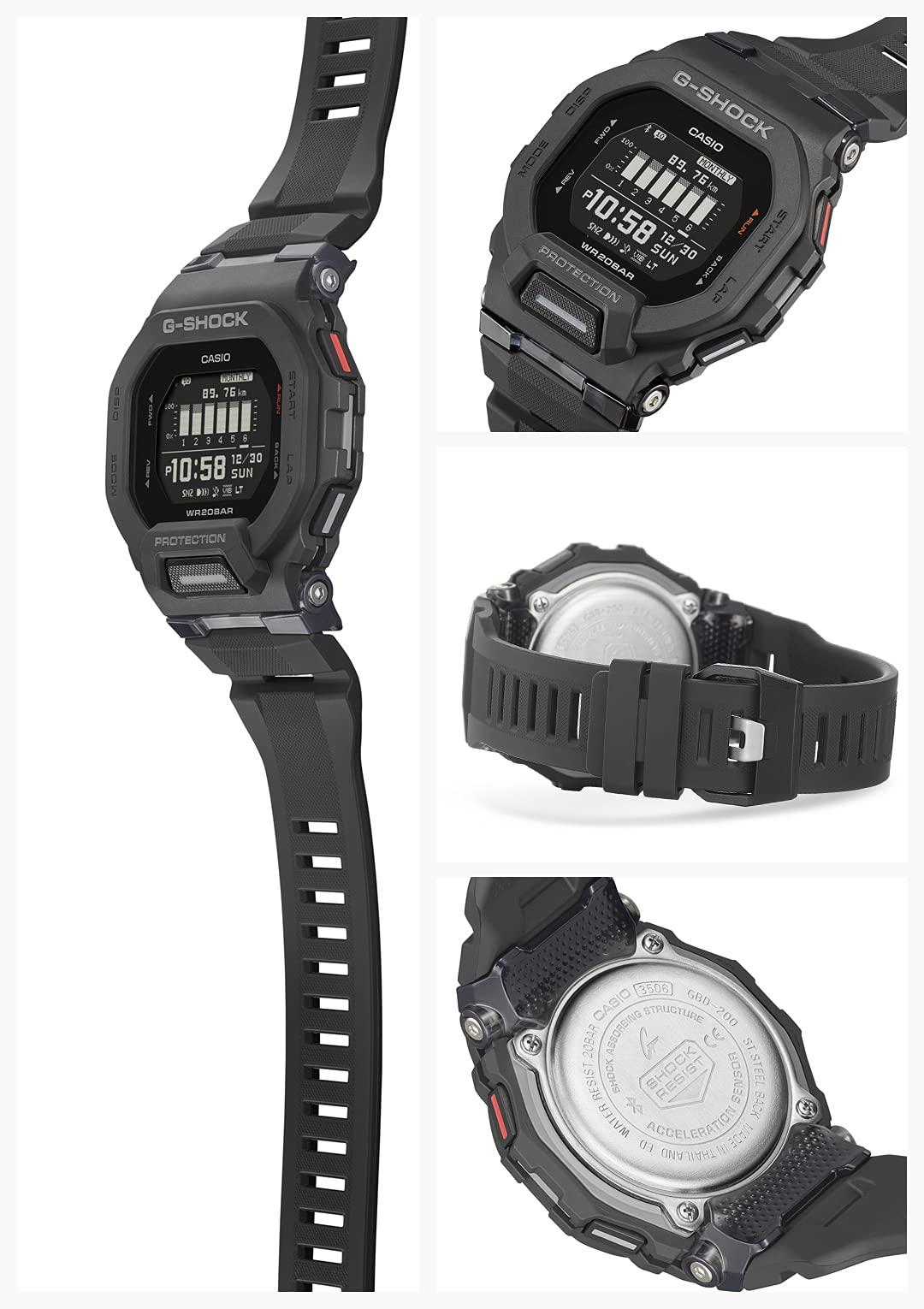Casio G-Shock GBD-200-1JF Men's Watch in Sleek Black- Japan Figure Store - #1 Bring To You The Best Japanese Goods