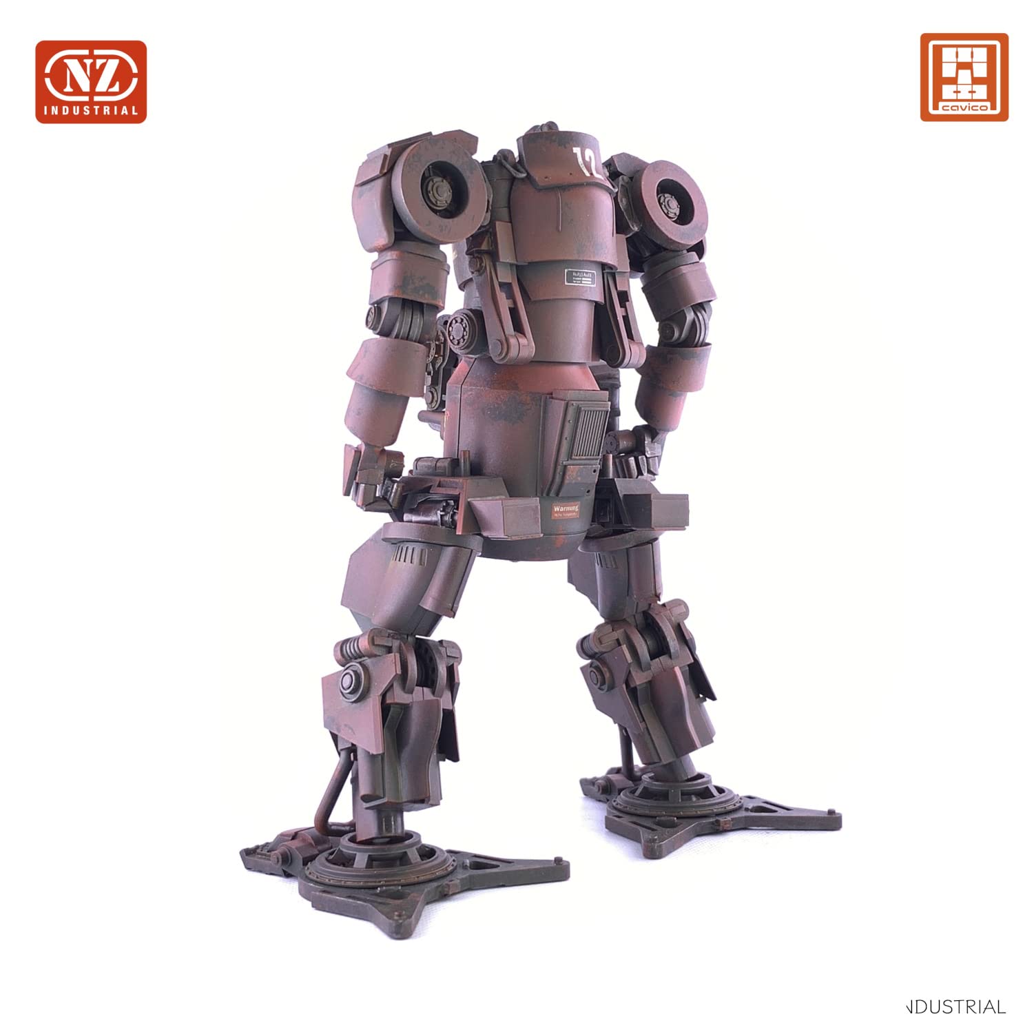 CAVICO 1/35 Iii Humanoid Heavy Duty Machine End-Production Type Oxide Red Plastic Model- Japan Figure Store - #1 Bring To You The Best Japanese Goods