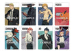 Ensky Japan Chainsaw Man Metallic Card Collection Gum 16 Pack Box Shokugan- Japan Figure Store - #1 Bring To You The Best Japanese Goods