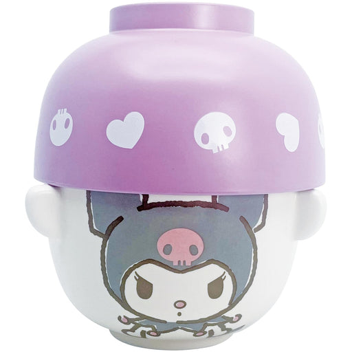 Sun Art Japan Character Soup Bowl Tea Bowl Set Mini Size Kuromi- Japan Figure Store - #1 Bring To You The Best Japanese Goods