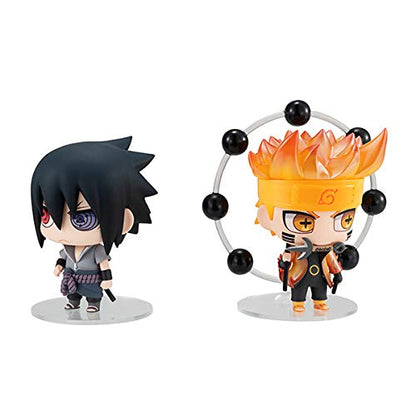 Chimi Mega Buddy Series! Naruto Shippuden Uzumaki Naruto Uchiha Sasuke Shinobi World War Set Approx. 65Mm Pvc Pre-Painted Complete Figure- Japan Figure Store - #1 Bring To You The Best Japanese Goods