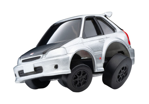 Tomytec Choro QS-01B Honda Civic Type R EK9 Custom Silver Finish Product- Japan Figure Store - #1 Bring To You The Best Japanese Goods