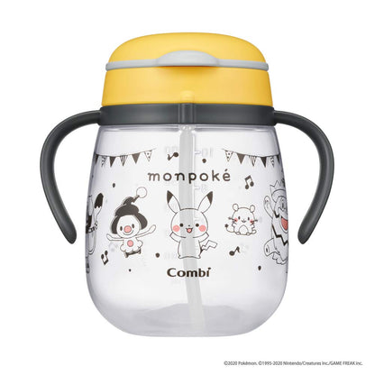 Combi Rakumag Leakless Straw Monpoke Monpoke Yellow 1 Piece (X 1)- Japan Figure Store - #1 Bring To You The Best Japanese Goods