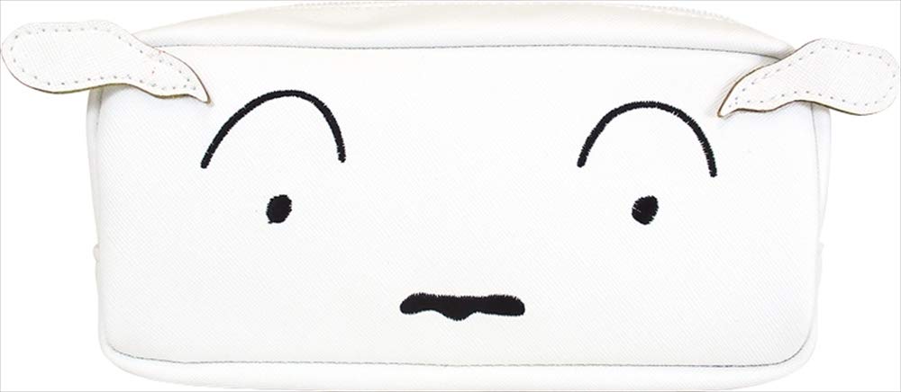 T'S FACTORY Crayon Shin-Chan Close Up Pen Case Shiro- Japan Figure Store - #1 Bring To You The Best Japanese Goods