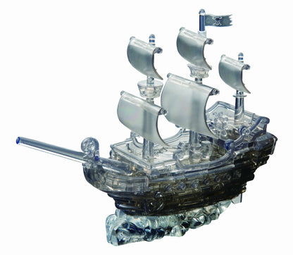 Beverly Crystal Puzzle 98 Pieces Pirate Ship Black 50141 With Display Light 3D Ship Puzzle- Japan Figure Store - #1 Bring To You The Best Japanese Goods