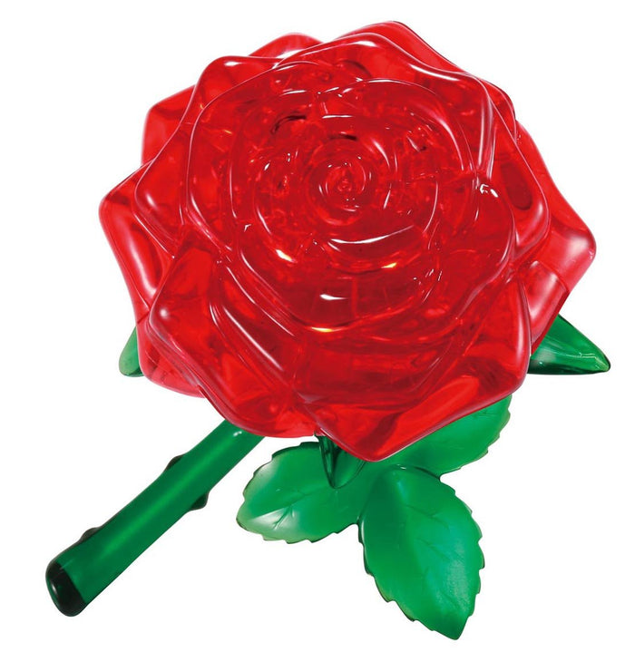 Beverly Crystal 3D Puzzle 50113 Red Rose 3D Flower Jigsaw Puzzle Block Toys- Japan Figure Store - #1 Bring To You The Best Japanese Goods