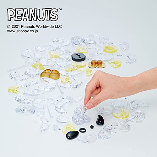 Beverly 50274 Crystal 3D Puzzle Snoopy & Charlie Brown (77 Pieces) Snoopy Crystal Puzzle- Japan Figure Store - #1 Bring To You The Best Japanese Goods