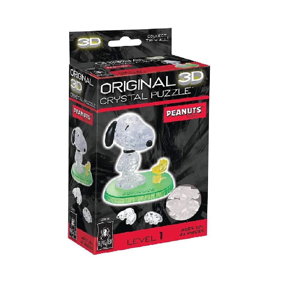 Beverly Snoopy & Woodstock Licensed Crystal Puzzle Snoopy 3D Puzzle Block Toy- Japan Figure Store - #1 Bring To You The Best Japanese Goods