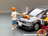 TOMYTEC Diorama Collection 1/64 Car Snap 02B Car Wash Minicar- Japan Figure Store - #1 Bring To You The Best Japanese Goods