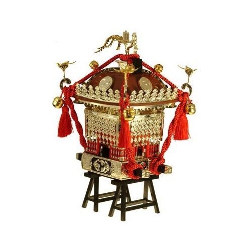 Doyusha 1/8 Edo Mikoshi Small With Brown Red Tassel Case- Japan Figure Store - #1 Bring To You The Best Japanese Goods