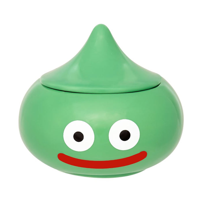 Square Enix Dragon Quest Smile Slime Small Bowl With Lid Lime Slime - Japanese Small Bowls- Japan Figure Store - #1 Bring To You The Best Japanese Goods