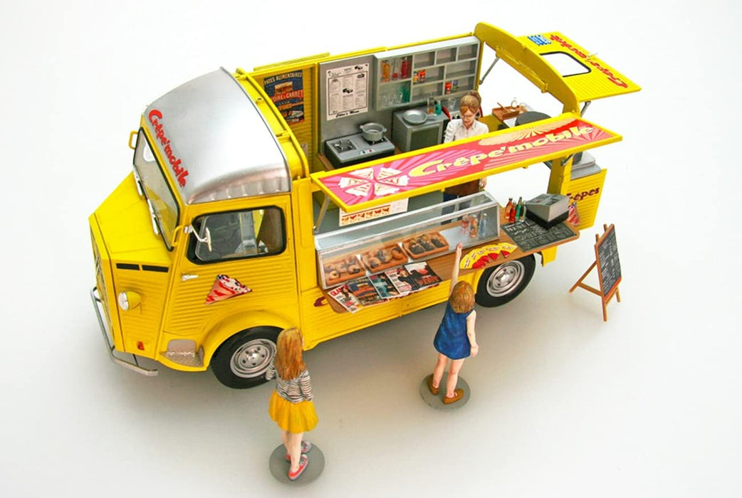 EBBRO 25013 Citroen Type H Crepe Mobile With Figure 1/24 Scale Plastic Model Kit- Japan Figure Store - #1 Bring To You The Best Japanese Goods