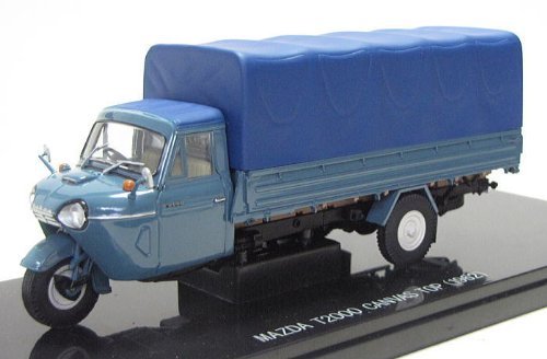 Ebro 1/43 Mazda T2000 3 Wheel Truck Canvas Top 1962 Blue Finished Product- Japan Figure Store - #1 Bring To You The Best Japanese Goods