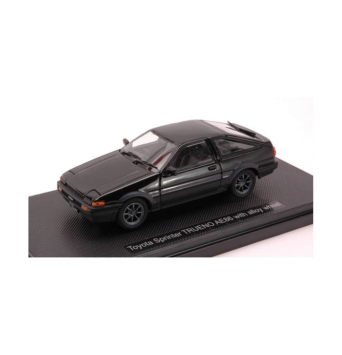 EBBRO - 44494 Toyota Sprinter Trueno Ae86 With Alloy Wheel - Black 1/43 Scale- Japan Figure Store - #1 Bring To You The Best Japanese Goods