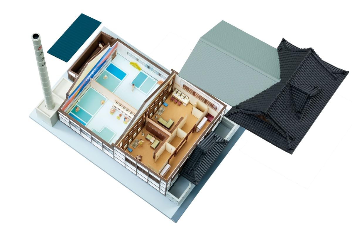 Tomytec Japan Eco-Lake Md04 Micro Doll House Public Bath Diorama Supplies- Japan Figure Store - #1 Bring To You The Best Japanese Goods