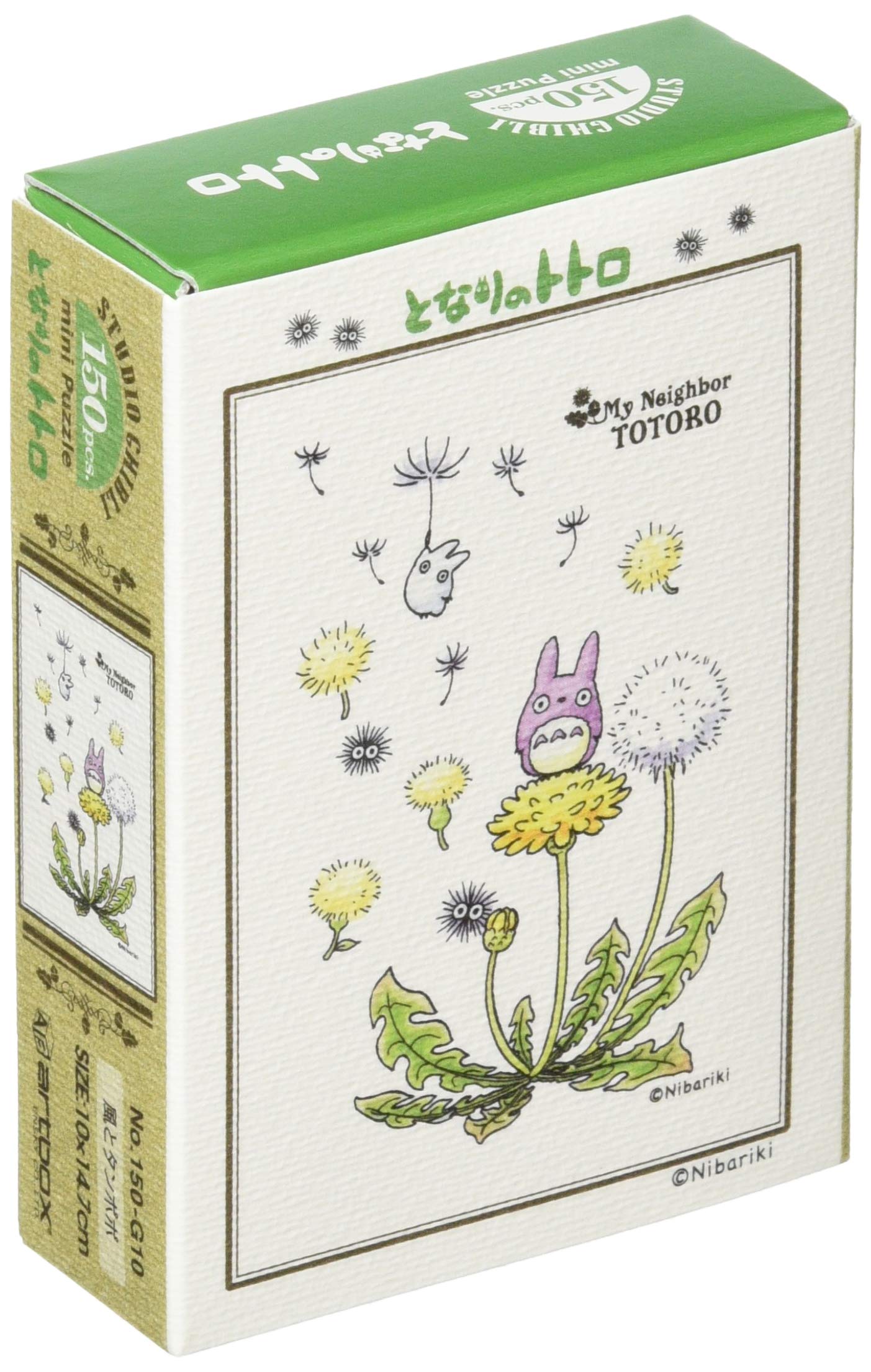 Ensky 150pc Jigsaw Puzzle Totoro Collage Art Series 2 Wind & Dandelion Mini 10x14.7cm 150-G10- Japan Figure Store - #1 Bring To You The Best Japanese Goods