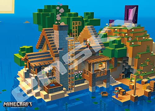 Ensky 500-501 Minecraft Beach Cabin 500pc Jigsaw 38x53cm- Japan Figure Store - #1 Bring To You The Best Japanese Goods