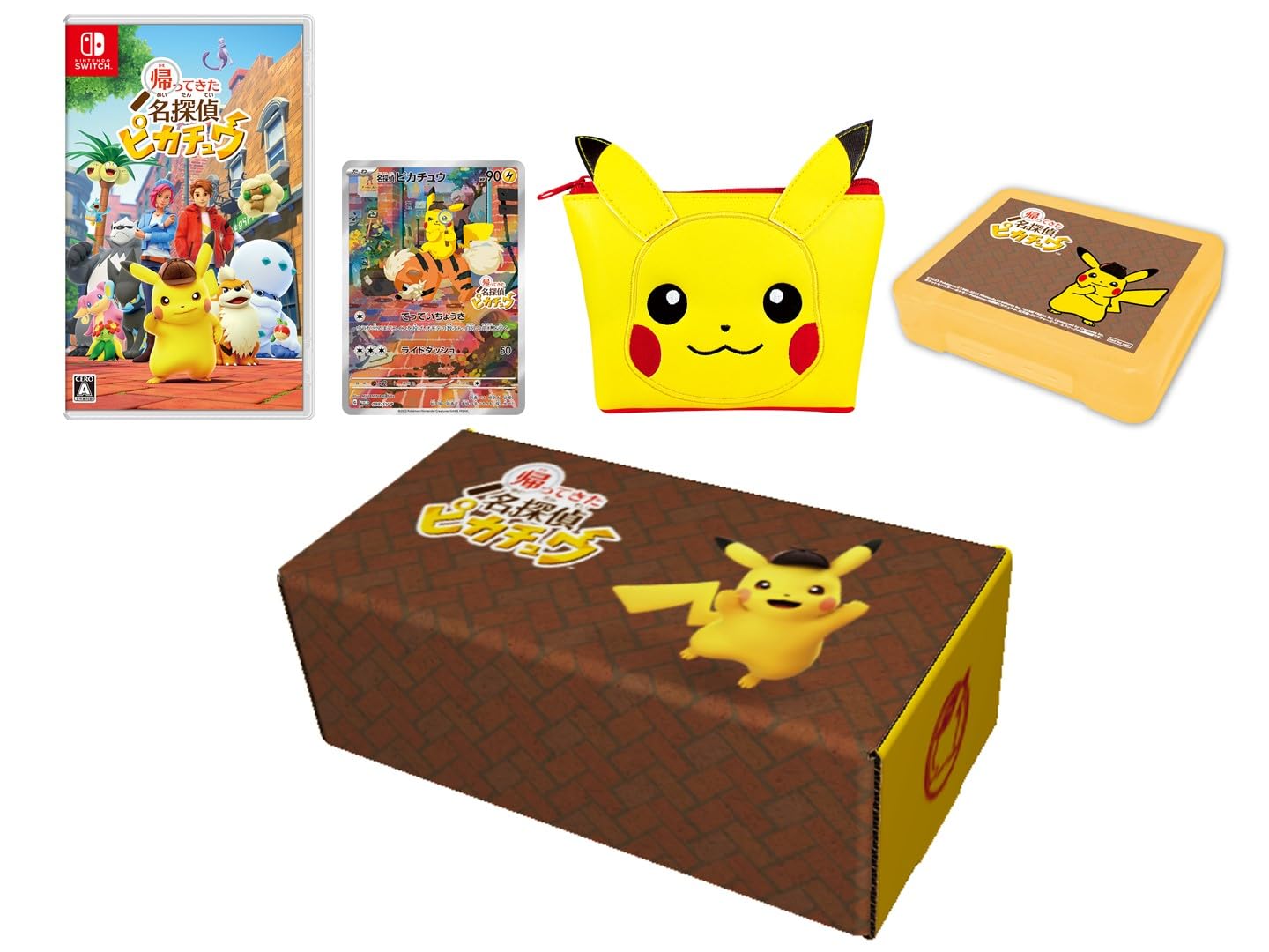 Pokémon Detective Pikachu Return For Nintendo Switch + Pikachu promo + Triangular Pouch- Japan Figure Store - #1 Bring To You The Best Japanese Goods