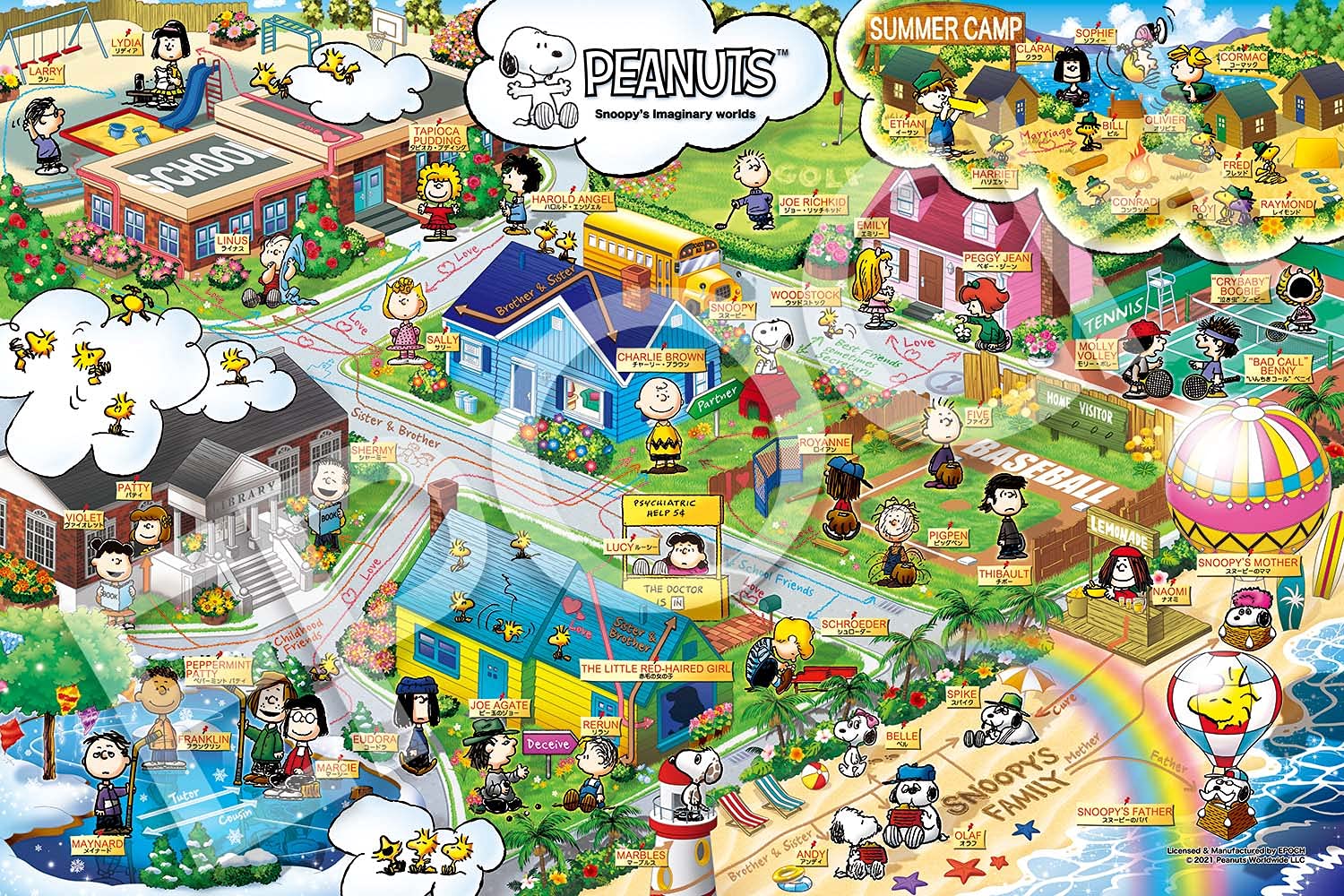 Epoch 1000pc Snoopy Imaginary World Jigsaw Puzzle (50x75cm)- Japan Figure Store - #1 Bring To You The Best Japanese Goods
