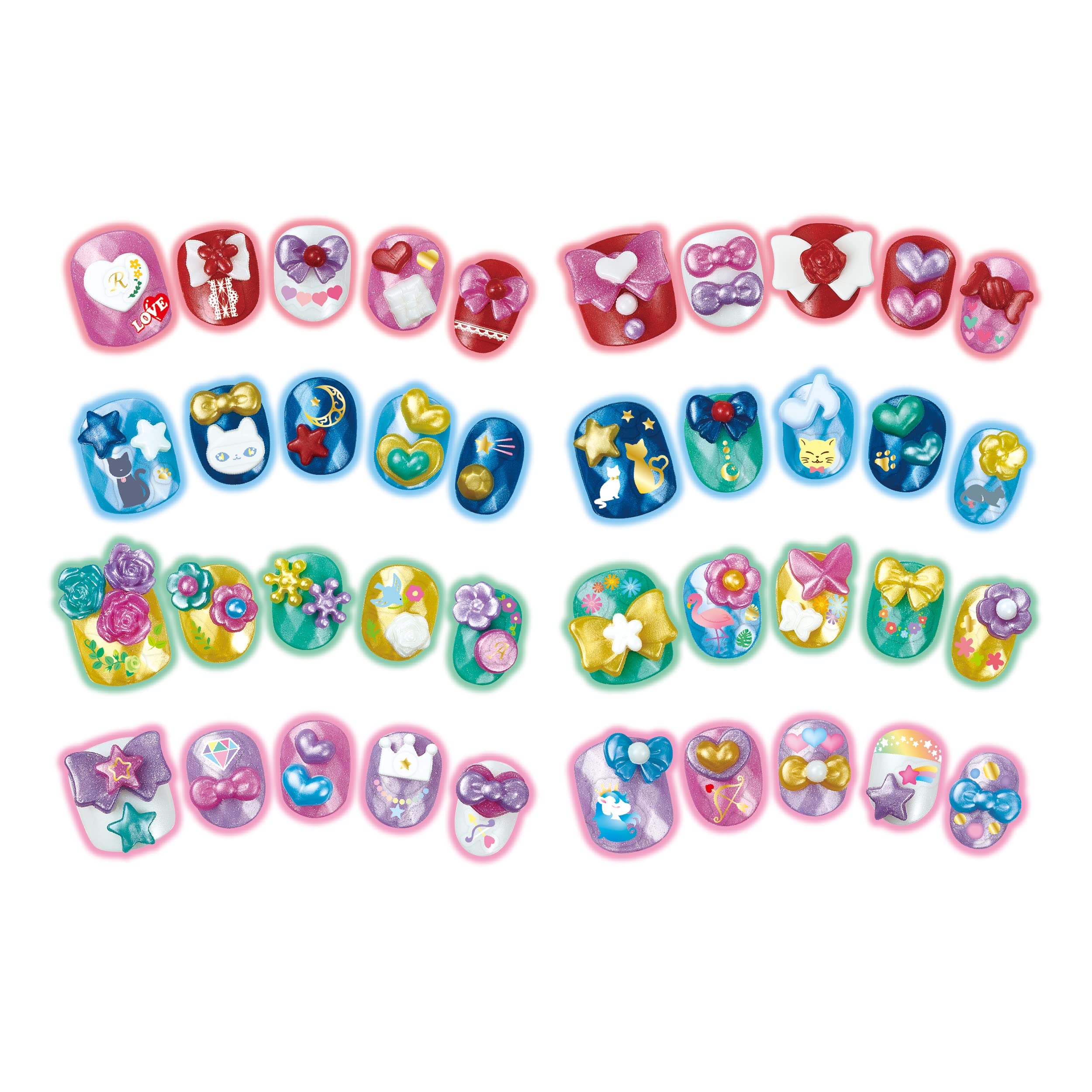 Epoch Aqua Sparkling Nail Tip Set Aq-N07 - Premium Quality- Japan Figure Store - #1 Bring To You The Best Japanese Goods
