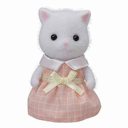 Epoch Persian Cat Sister White Sylvanian Families - Japan Figure