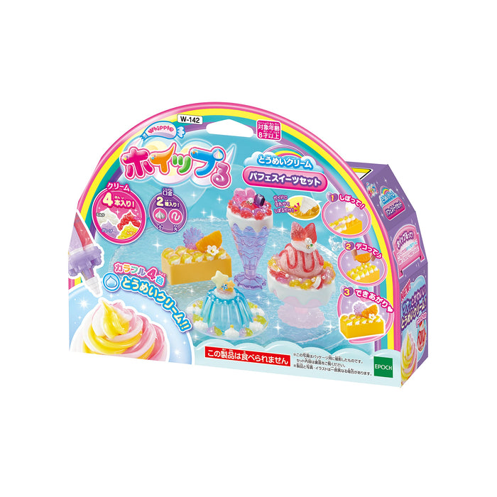 Epoch W-142 White Whip Ru Tomei Cream Parfait Sweets Set- Japan Figure Store - #1 Bring To You The Best Japanese Goods