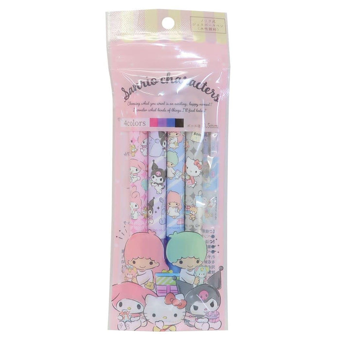 Eye Planning Sanrio Characters Gel Pen 4 Pack Pink Team K6492A Japan- Japan Figure Store - #1 Bring To You The Best Japanese Goods