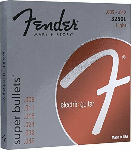 Fender Super Bullets Electric Guitar String 009-042 3250 Light 6 Pieces 1 Set- Japan Figure Store - #1 Bring To You The Best Japanese Goods