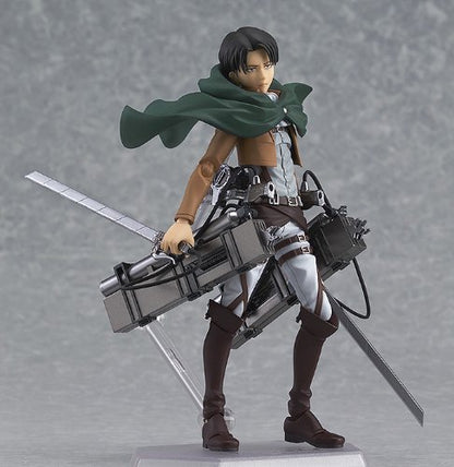 Max Factory Figma Attack On Titan Levi 200304 Non-scale Abs & Pvc Pre-painted Movable Figure- Japan Figure Store - #1 Bring To You The Best Japanese Goods