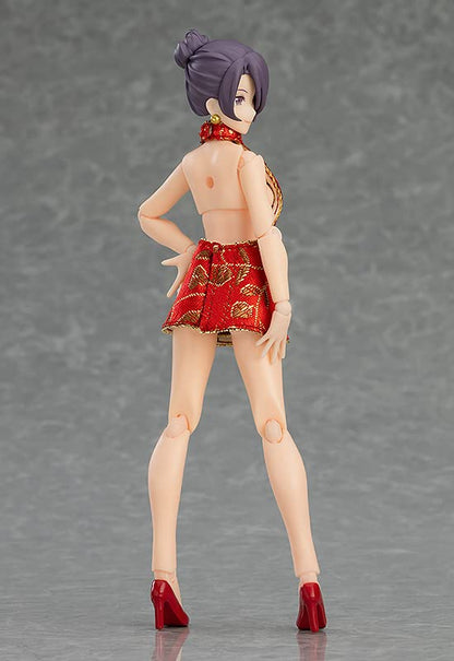 Max Factory Figma Female Body Mika With Mini Skirt Chinese Dress Outfit Japanese Model Toys- Japan Figure Store - #1 Bring To You The Best Japanese Goods