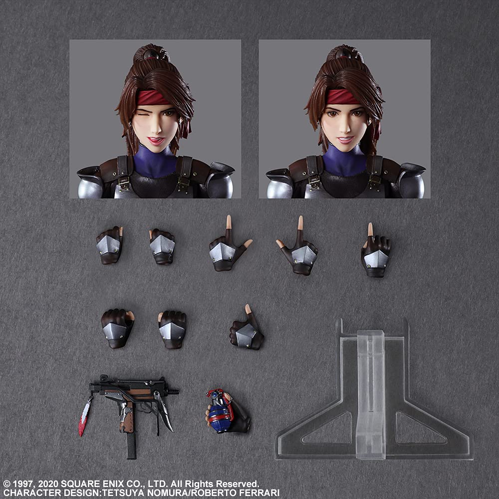 Square Enix Final Fantasy Vii Remake Play Arts Kai Jesse & Bike Pvc Painted Action Figure - Made In Japan- Japan Figure Store - #1 Bring To You The Best Japanese Goods