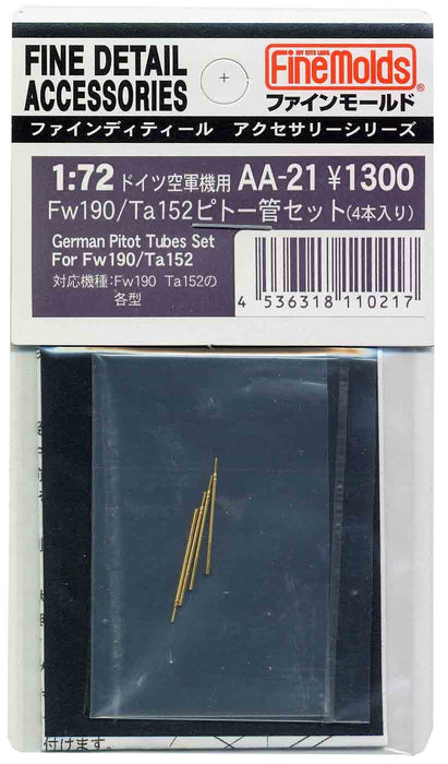 FINE MOLDS Aa21 Ija Pitot Tubes 4 Set For Fw190 / Ta152 1/72 Scale Kit- Japan Figure Store - #1 Bring To You The Best Japanese Goods