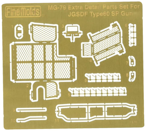 FINE MOLDS Mg79 Detail Up Parts For Jgsdf Type 60 Self-Propelled 106 Mm Recoilless Gun Type C 1/35 Scale- Japan Figure Store - #1 Bring To You The Best Japanese Goods
