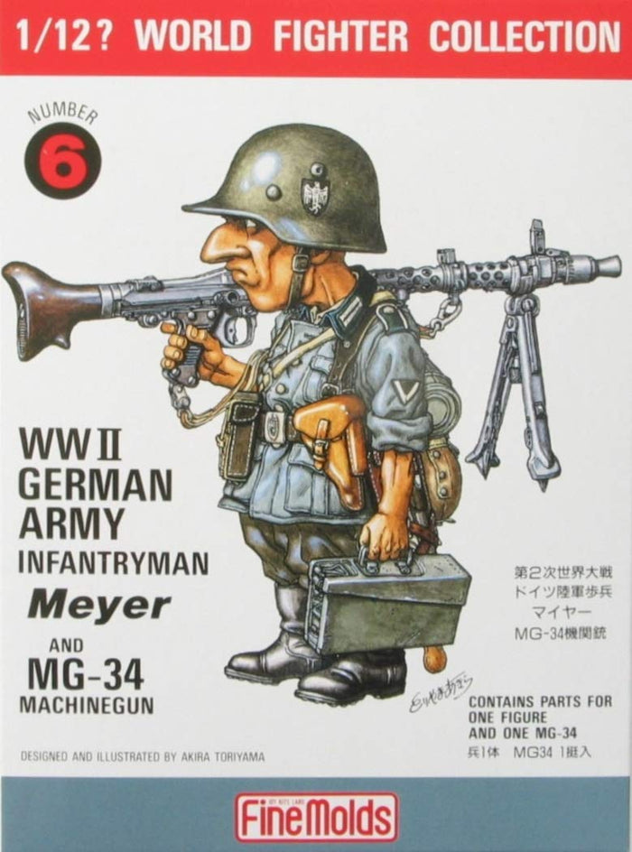 FINE MOLDS 1/12 Ww2 German Army Infantry Soldier Mayer Plastic Model- Japan Figure Store - #1 Bring To You The Best Japanese Goods