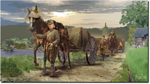 Fine Molds Japan Fm60 1/35 Imperial Army War Horse Transport Type 39 Carriage Plastic Model- Japan Figure Store - #1 Bring To You The Best Japanese Goods