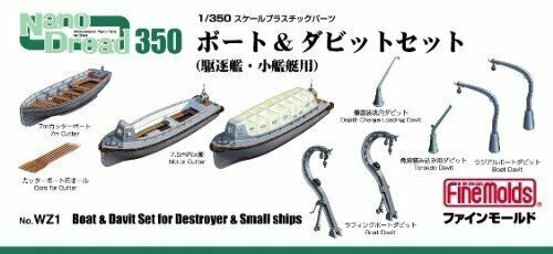Fine Molds Wz1 For Midget Battleship Boat & Davits Set Plastic Model Kit- Japan Figure Store - #1 Bring To You The Best Japanese Goods