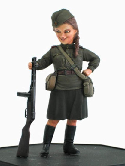 FINE MOLDS 1/12 Ww2 Ussr Infantry Woman Soldier Tanya Plastic Model- Japan Figure Store - #1 Bring To You The Best Japanese Goods