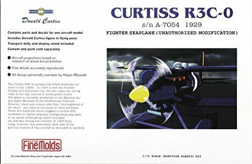 Finemolds Porco Rosso Curtiss R3c-0 Fj2 1/72 Plastic Model Kit- Japan Figure Store - #1 Bring To You The Best Japanese Goods