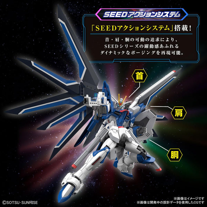 Bandai Spirits 1/144 Scale Freedom Gundam HG Mobile Suit Gundam Seed Color-Coded Model- Japan Figure Store - #1 Bring To You The Best Japanese Goods