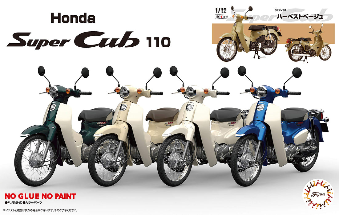 Fujimi 1/12 Next Series Honda Super Cub110 Street Harvest Beige Plastic Cub Models- Japan Figure Store - #1 Bring To You The Best Japanese Goods